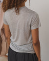 BASERANGE Classic Bamboo Fiber Bamboo Cotton Long Sleeve T-Shirt Collection Round Neck Bottoming Shirt France BAS-TOLS-BA-SU25-GREY MELANGE TOLS-BL-000
